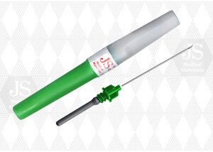 Голка для забору крові JS G-21 (зелена) для вакуумних систем