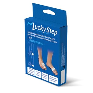 Бандаж (шина) для відведення великого пальця стопи Lucky Step LS3082 пара (Універсальний)