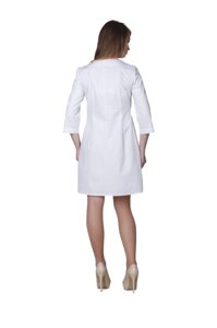 Халат медичний жіночий Емелі 44-170 сорочкова біла-біла