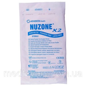 Nuzone X2 стерильні неопудрені хірургічні рукавички поліхлоропренові (размер 6.0) 9.0