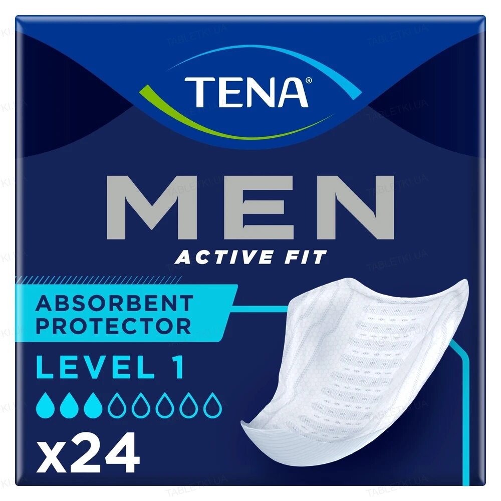 Прокладки урологічні TENA Men Active Fit Level 1 від компанії Фармєдіс, ТОВ - фото 1