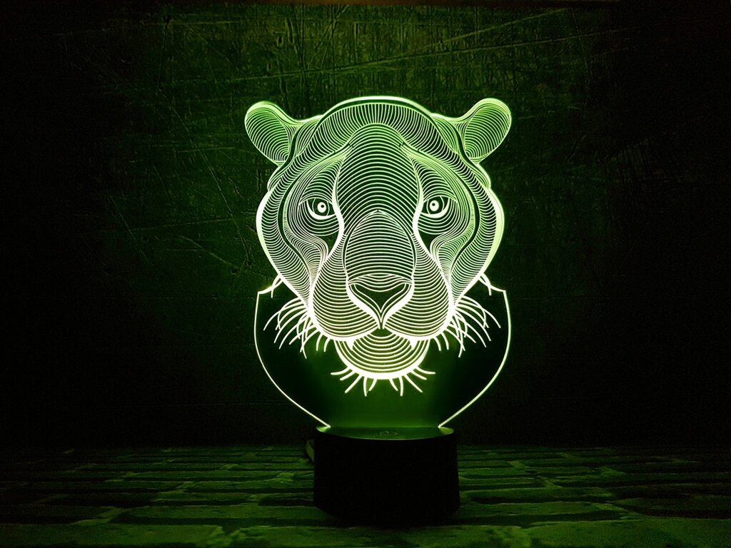 3D Світильник "Пантера" 3DTOYSLAMP від компанії Polmart - фото 1