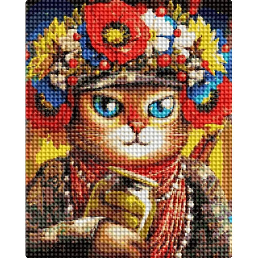 Алмазна мозаїка "Кішка Захисниця" Маріанна Пащук DBS1032, 40х50см від компанії Polmart - фото 1