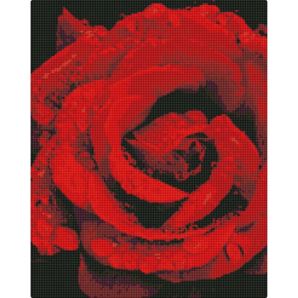 Алмазна мозаїка "Троянда в діамантах" AMO7501 40х50см від компанії Polmart - фото 1