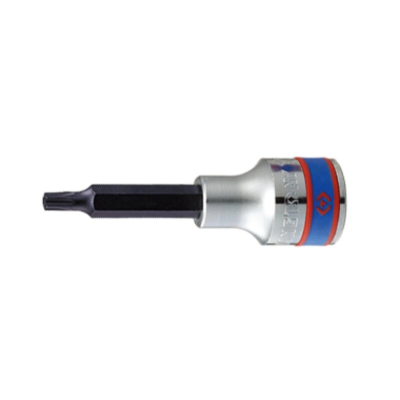 Біт у голові Torx 1/2 "T45H l = 80 мм з отвором від компанії Polmart - фото 1