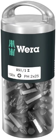 Біти WERA 851/1 Z PH, 05072441001, 100PH225 від компанії Polmart - фото 1