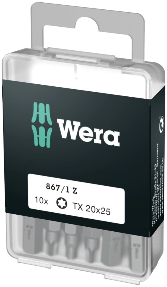 Біти WERA 867/1 DIY TORX, 05072406001, 10TX1025 від компанії Polmart - фото 1