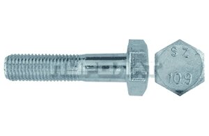 Болт з повним різьбленням DIN 933 M12x25 10.9 цинк (упк 100 шт)