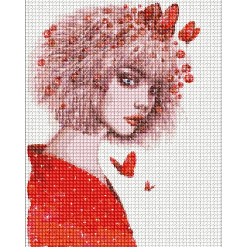Діамантова мозаїка "Поцілунок метеликів" Lesya_nedzelska_ar Ідеальний AMO7419 40x50 см від компанії Polmart - фото 1