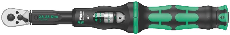 Динамометричний ключ з тріскачкою та реверсом Wera Click-Torque A 5, 05075604001 від компанії Polmart - фото 1