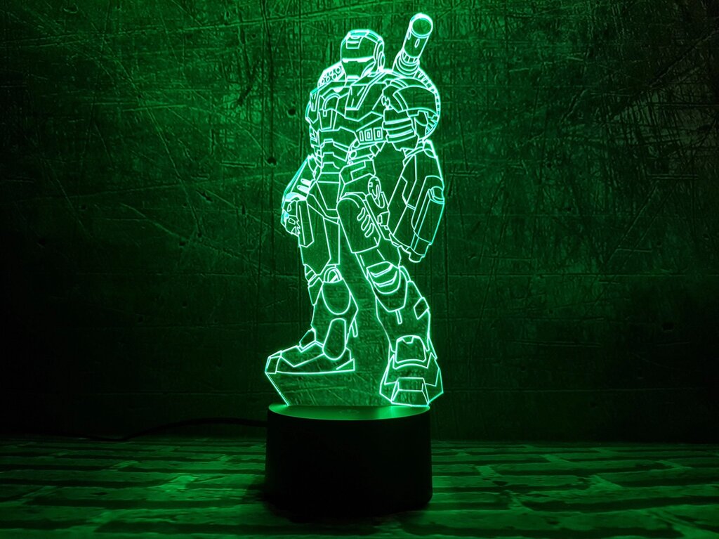 Дитячий нічник для хлопчика "Залізна людина 3" 3DTOYSLAMP від компанії Polmart - фото 1