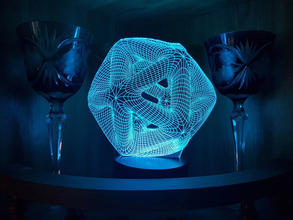 Дитячий нічник - світильник "Ікосаедр" 3DTOYSLAMP від компанії Polmart - фото 1