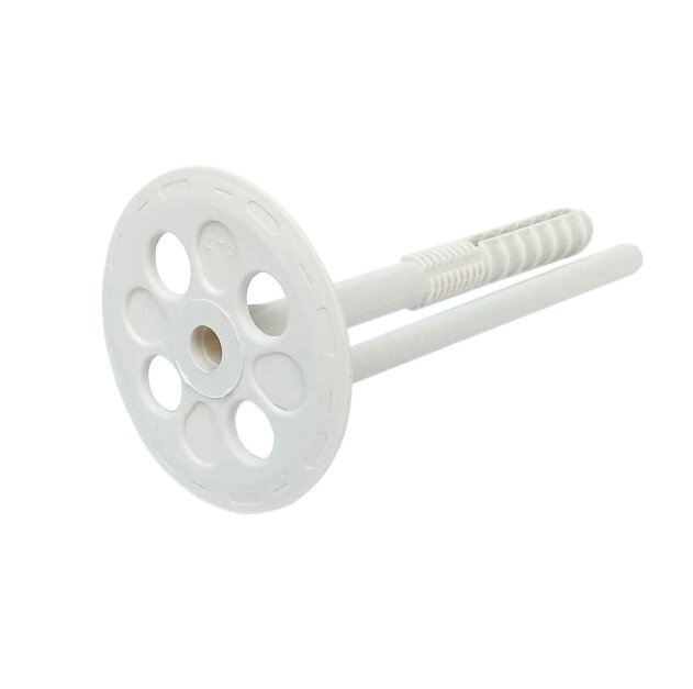 Дюбель для теплоізоляції "парасолька" 10х100 білий упк 100 шт (серія Еліт) від компанії Polmart - фото 1