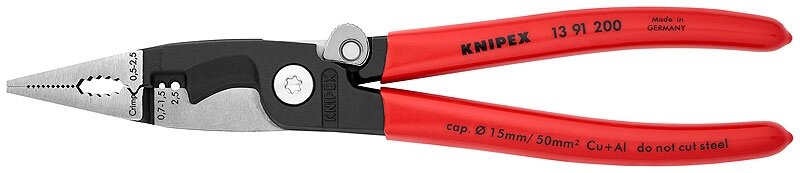 Електромонтажні кліщі KNIPEX 13 91 200 від компанії Polmart - фото 1