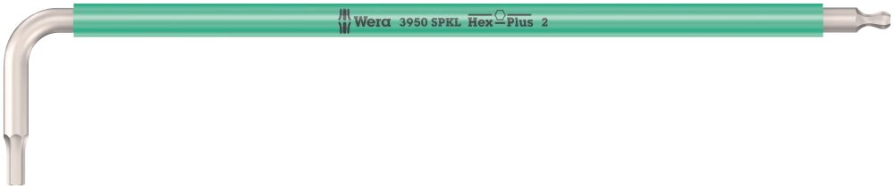 Г-подібний ключ WERA, 3950 SPKL Multicolour, метричний, нержавіюча сталь, 05022661001, 2.0101мм від компанії Polmart - фото 1