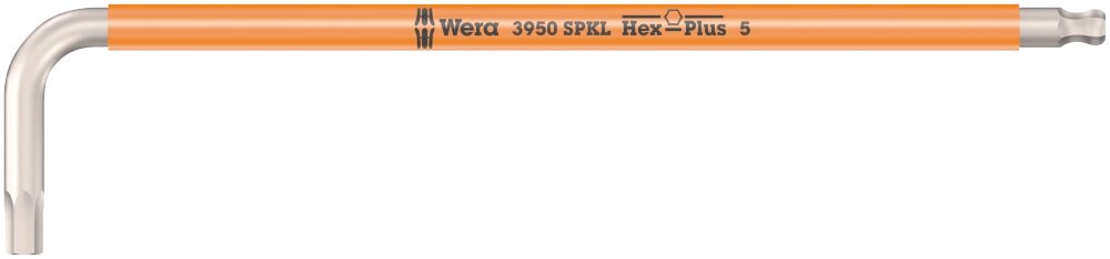 Г-подібний ключ WERA, 3950 SPKL Multicolour, метричний, нержавіюча сталь, 05022665001, 5.0154мм від компанії Polmart - фото 1