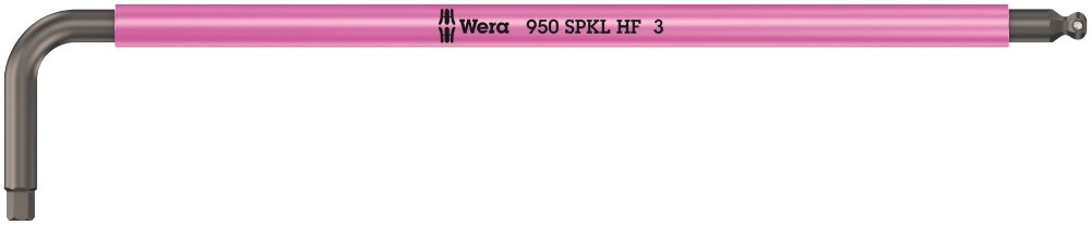 Г-подібний ключ WERA, 950 SPKL HF Multicolour, метричний, з фіксуючою функцією, 05022200001, 3.0*123мм від компанії Polmart - фото 1