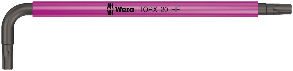 Г-подібний ключ WERA, 967 SL TORX HF Multicolour, з фіксуючою функцією, 05024170001, TX876мм від компанії Polmart - фото 1