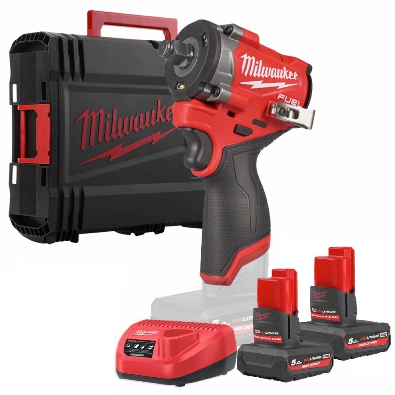 Гайковерт високомоментний MILWAUKEE 1/2" (746 Нм) M12 FCIWF12G3-502X (2акб+ЗУ+кейс) від компанії Polmart - фото 1