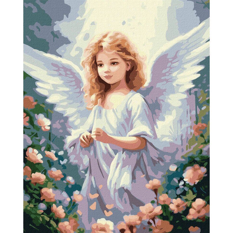 Картина номерів "Ангельська зовнішність" KHO5121 40х50см від компанії Polmart - фото 1