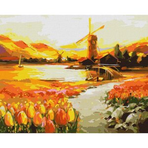 Картина за номерами "В долині тюльпанів" BOND Tetiana Ідейка KHO6315 40х50 см