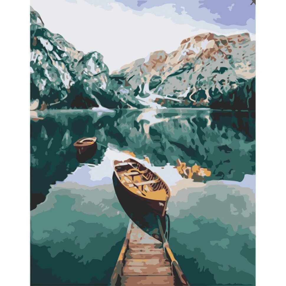 Картина за номерами "Човен в фіордах" Art Craft 10626-AC 40х50 см від компанії Polmart - фото 1