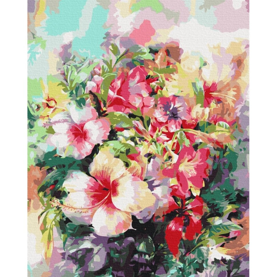 Картина за номерами "Фантазійні квіти" Brushme BS52516 40х50 см від компанії Polmart - фото 1