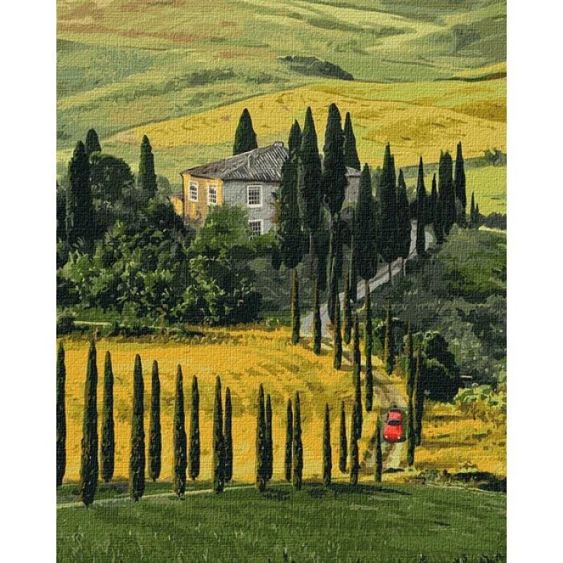 Картина за номерами. Ідейка "Подорож в Тоскану" 40х50 см KHO2297 від компанії Polmart - фото 1