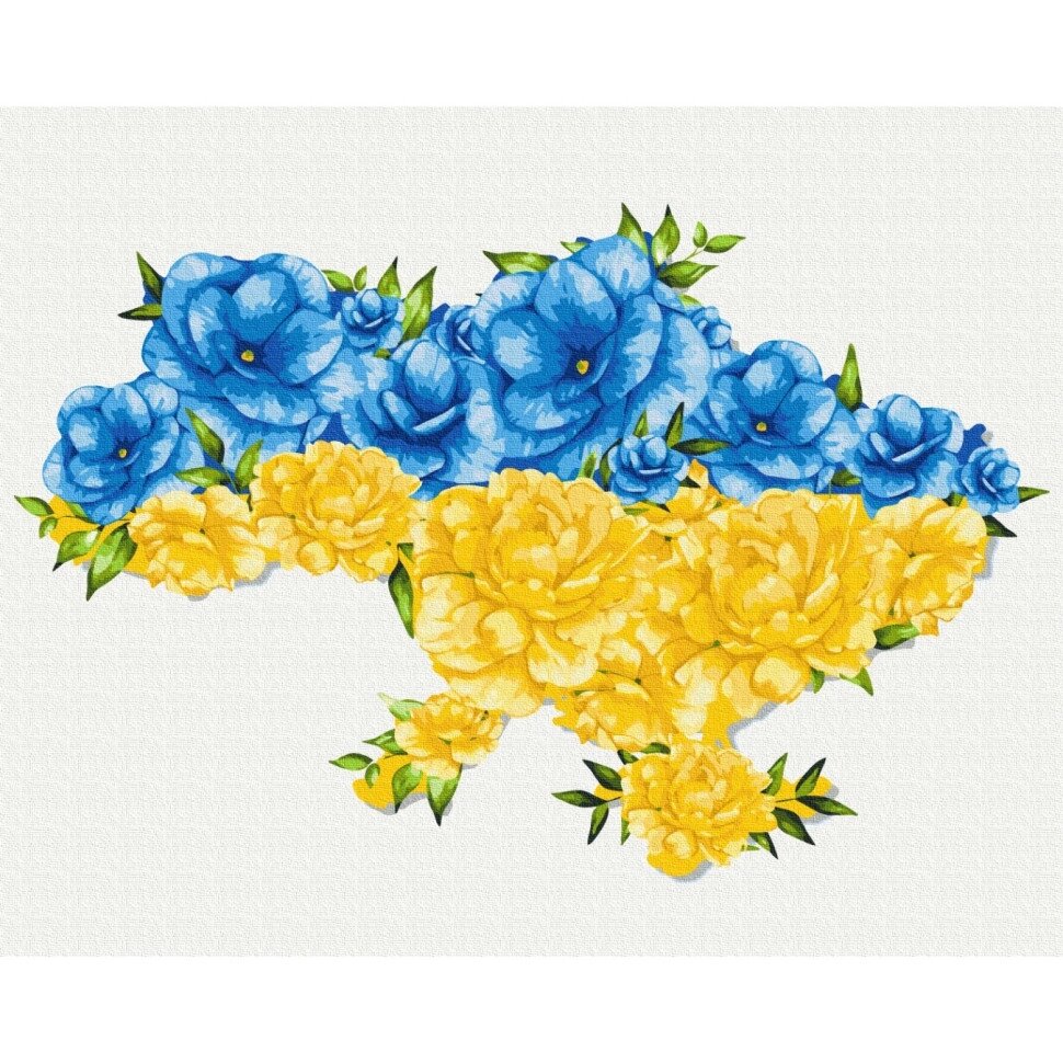 Картина за номерами "Квітуча Україна"  Svetlana Drab BS53081  Brushme 40х50 см від компанії Polmart - фото 1