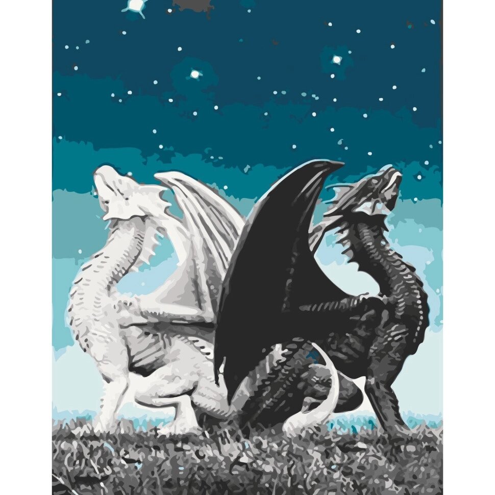 Картина за номерами "Пара драконів" Art Craft 16008-AC 40х50 см від компанії Polmart - фото 1