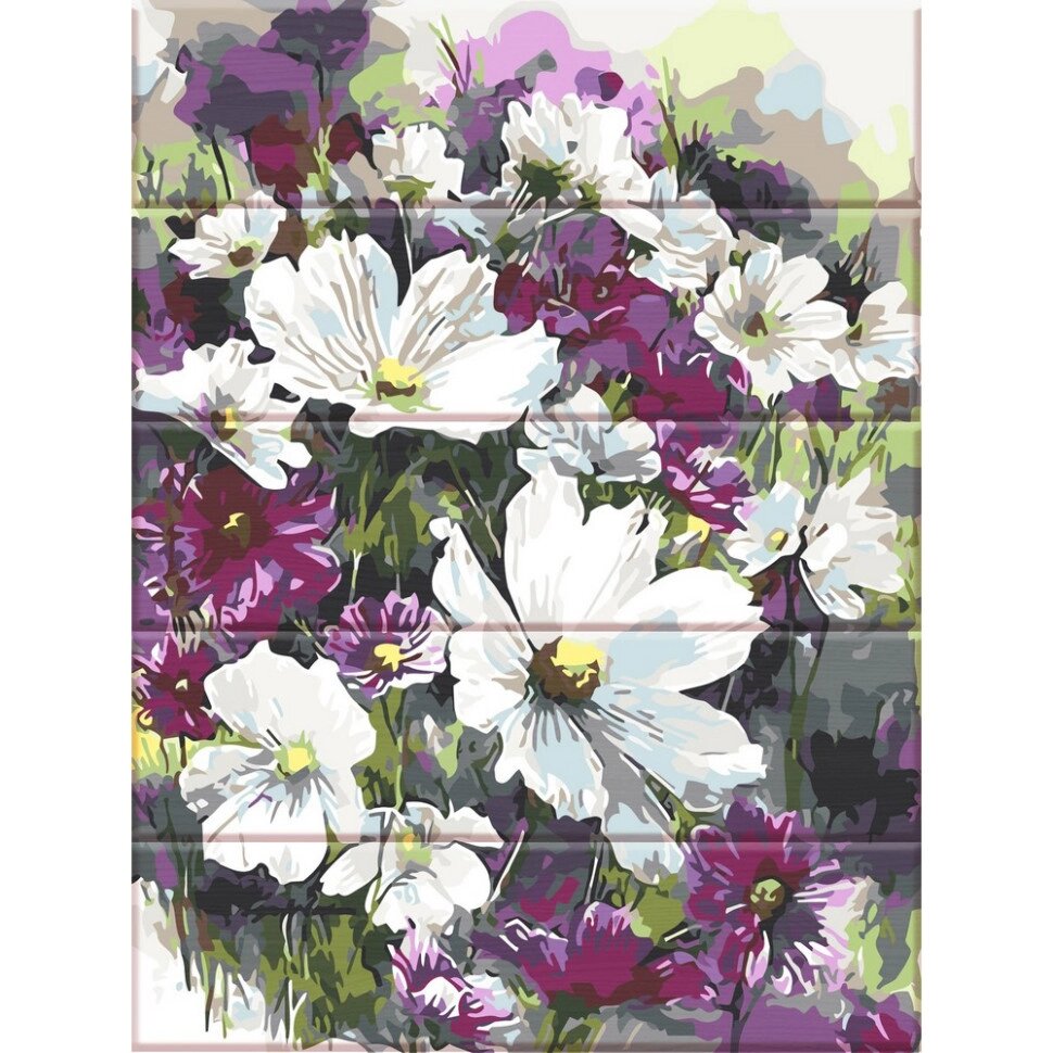 Картина за номерами по дереву "Садові квіти" ASW010 30х40 см від компанії Polmart - фото 1