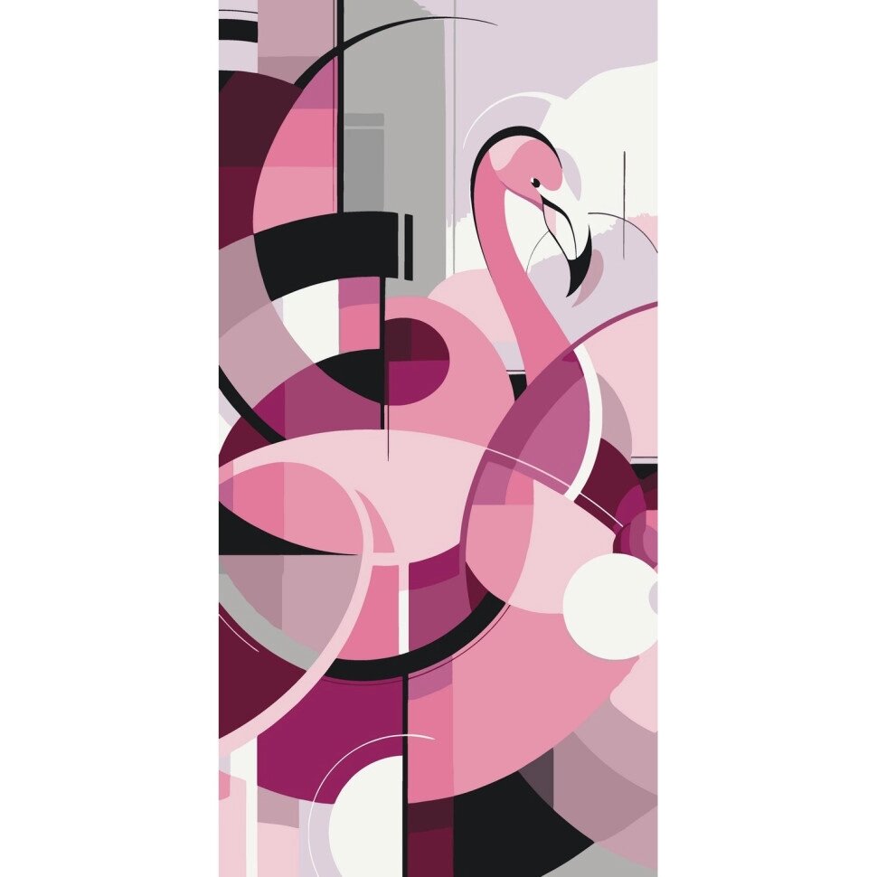 Картина за номерами "Рожевий фламінго" 13063-AC 40х80 см від компанії Polmart - фото 1