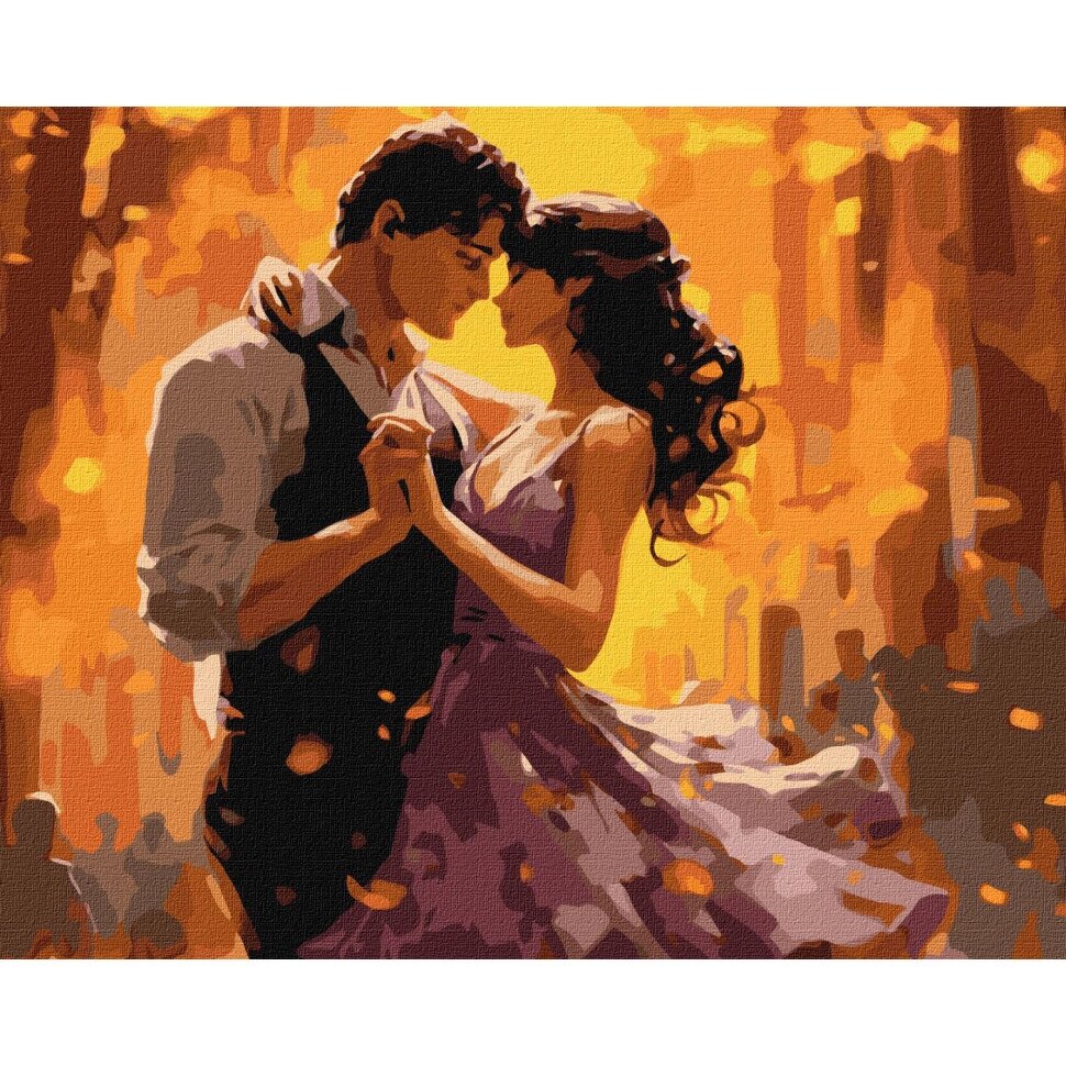 Картина за номерами "Танець закоханих" KHO8370 40x50 см від компанії Polmart - фото 1
