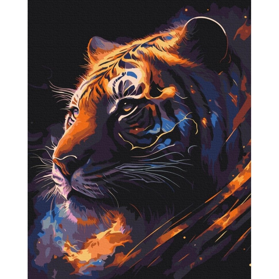Картина за номерами "Тигр Зодіак" BS53691  Brushme 40х50 см від компанії Polmart - фото 1