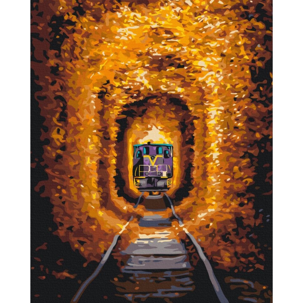 Картина за номерами "Тонель кохання та поїзд"  Sergiy Stepanenko Brushme BS53789 40x50 см від компанії Polmart - фото 1