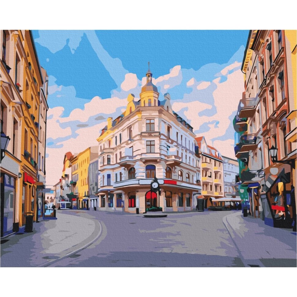 Картина за номерами "Вуличками міста Торунь" Brushme BS53432 40х50 см від компанії Polmart - фото 1