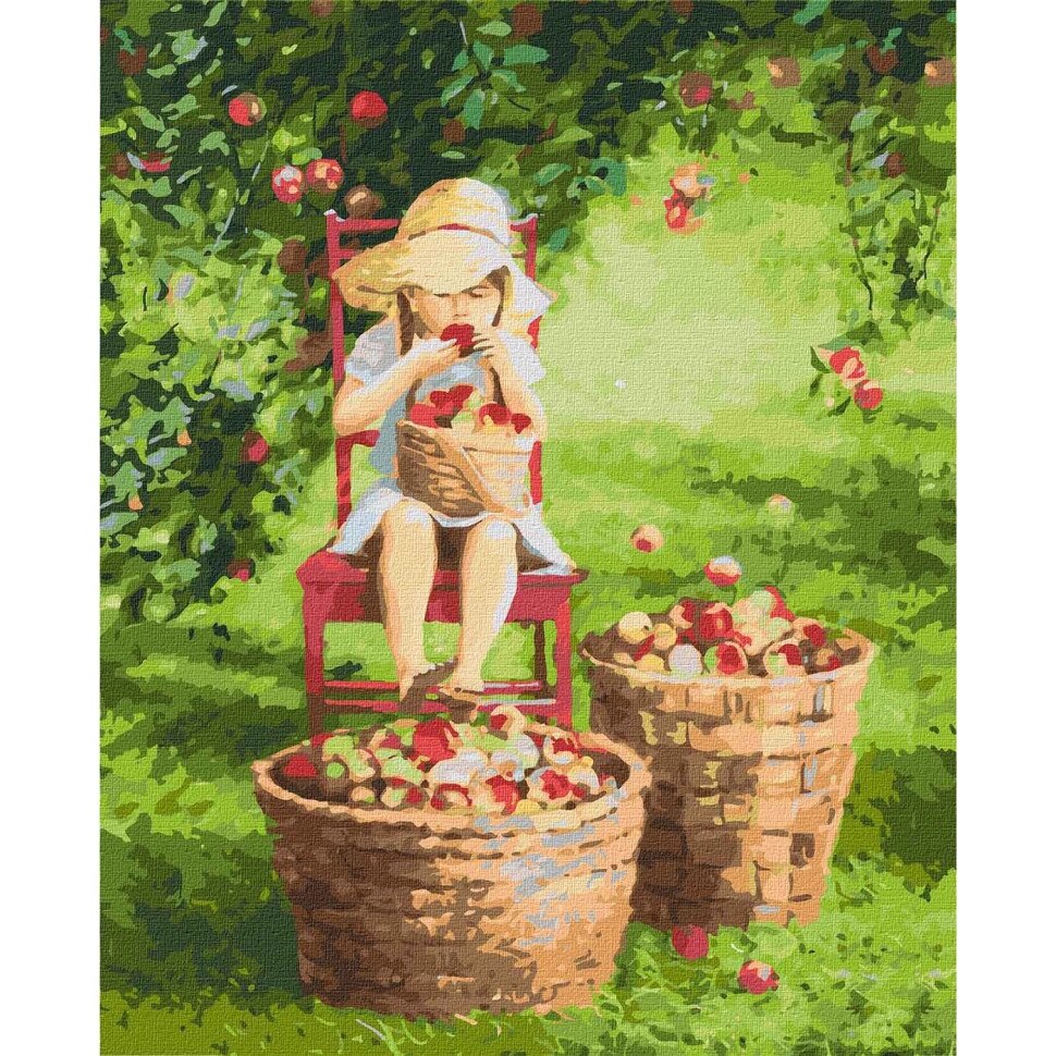 Картина за номерами "Яблучка" Ідейка KHO4788 40 * 50см від компанії Polmart - фото 1