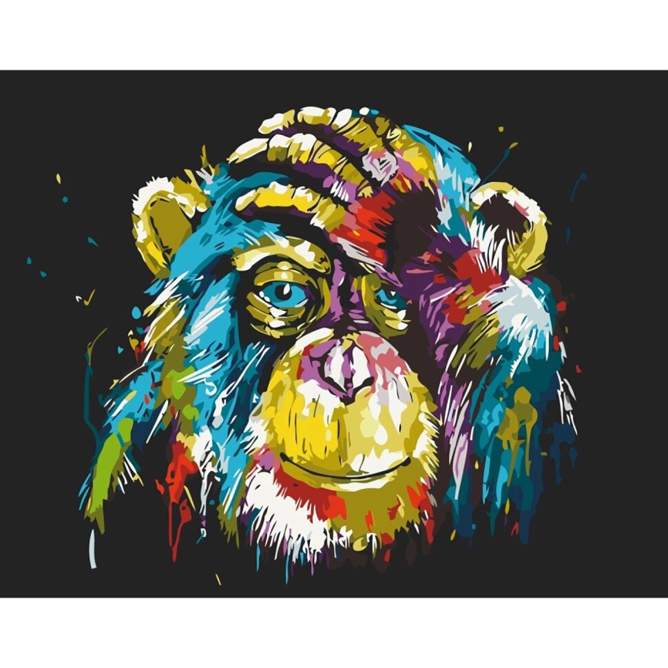 Картина за номерами "Яскрава мавпа" 11685-AC 40X50 см від компанії Polmart - фото 1