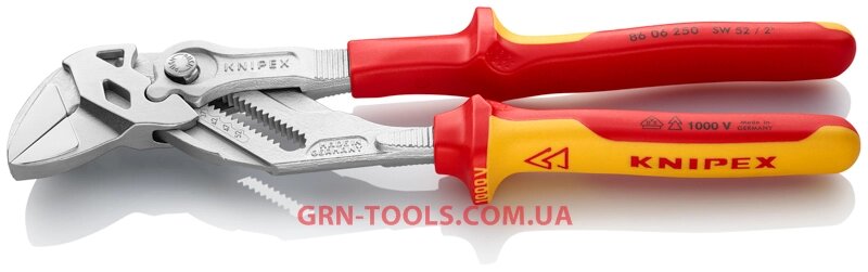 Кліщі переставні гайковий ключ KNIPEX 86 06 250 від компанії Polmart - фото 1