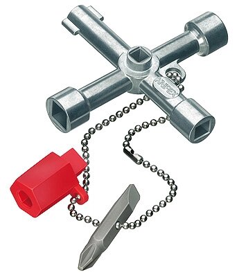 Ключ для електрошаф KNIPEX 00 11 03 від компанії Polmart - фото 1