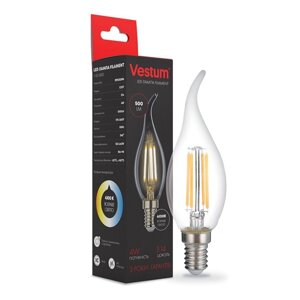 Лампа LED Vestum філамент С35Т Е14 5Вт 220V 4100К