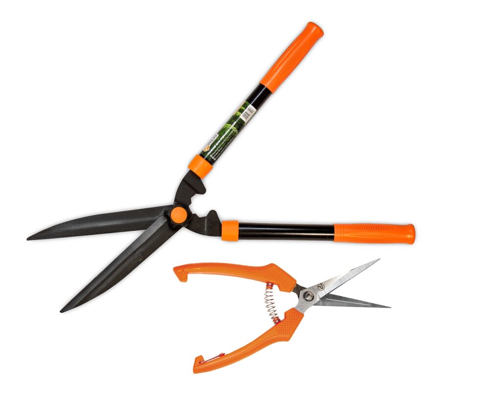 Набір садових інструментів Polax ножиці для стрижки кущів 550мм і ножиці садові 190мм (770-21) від компанії Polmart - фото 1
