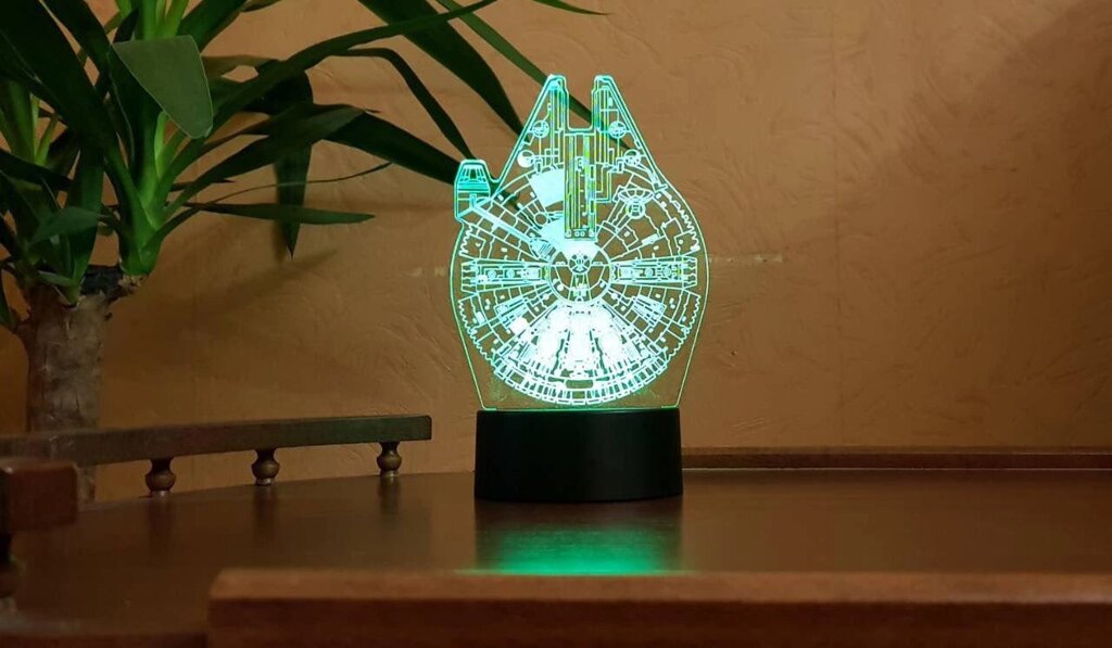 Нічник 3D світильник "Сокіл тисячоліття" 3D Creative від компанії Polmart - фото 1