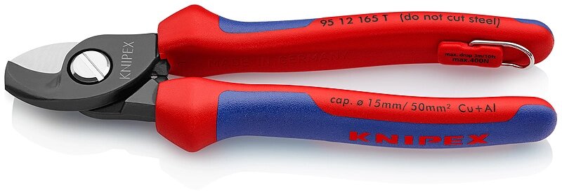 Ножиці для різки кабелів KNIPEX 95 12 165 T від компанії Polmart - фото 1