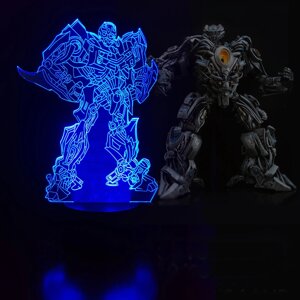 Дитячий нічник - світильник "Трансформер 2" 3DTOYSLAMP