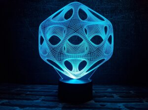 Змінна пластина для 3D нічника "Вірус" 3DTOYSLAMP