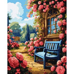 Картина за номерами "Квітковий сад" art_selena_ua KHO6335, 40х50см