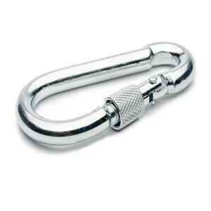 Карабін пожежний з муфтою DIN 5299D 7,0x70 Metalvis цинк білий 20 шт./пачка