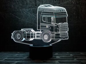 Змінна пластина для 3D світильників "Автомобіль 19" 3DTOYSLAMP