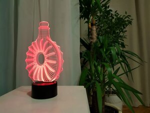 Змінна пластина для 3D світильників "Коньяк" 3DTOYSLAMP